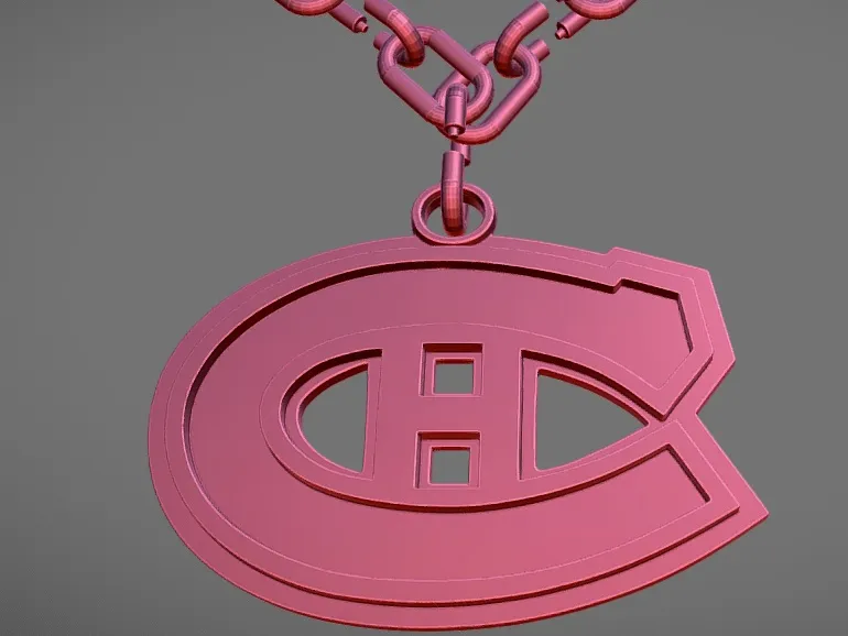 montreal canadiens habs bling bling necklace