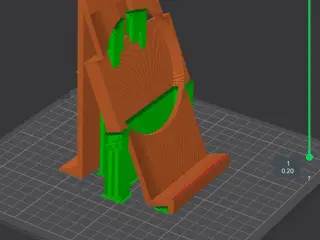 Phone stand w wire less charger