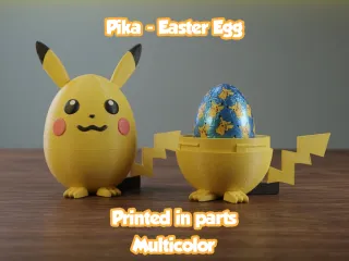 Pikachu-shaped Easter egg container