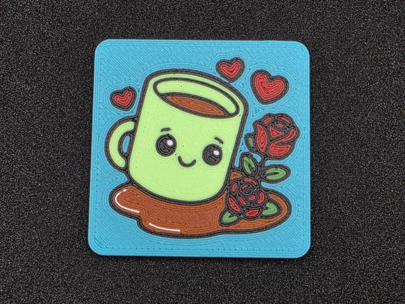 ❤️ Милый магнит в виде кофейной кружки ☕🌹