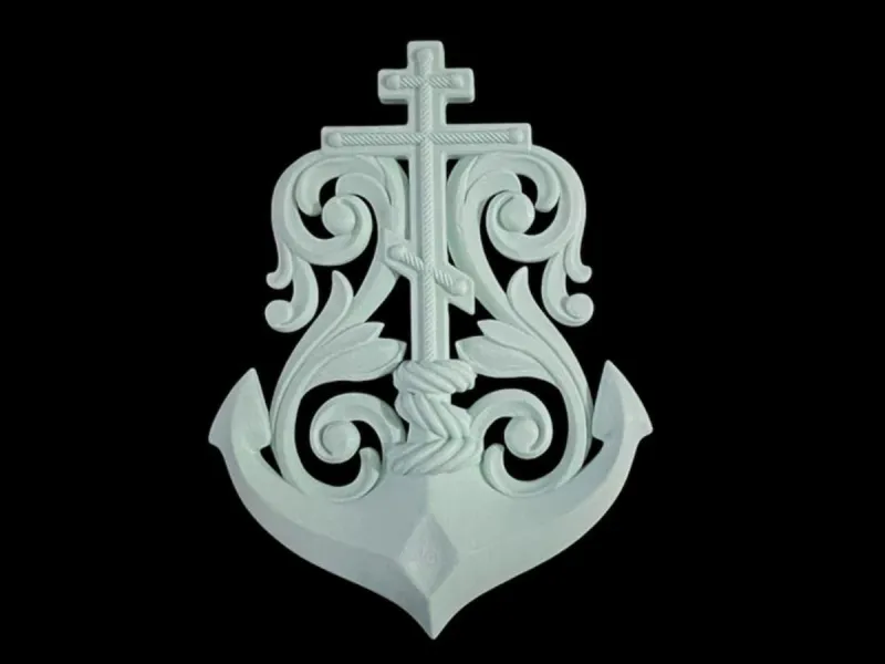 Ankerkreuz - Nautische Dekoration
