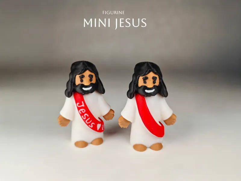 Mini Jesus Figurine (~3” Tall)