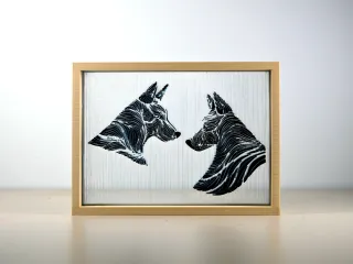 Dogs String Art