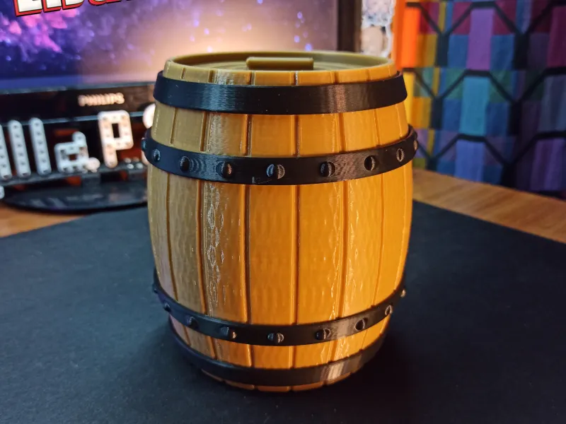 Cestino per cracker e caramelle / Barile in legno / Vaso