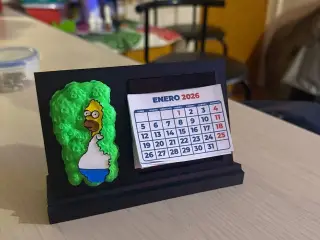TINY CALENDAR DESK OFFICE SIMPSON FAN CALENDARIO
