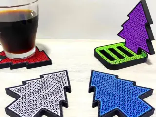 Christmas Colorful Vibes Coasters