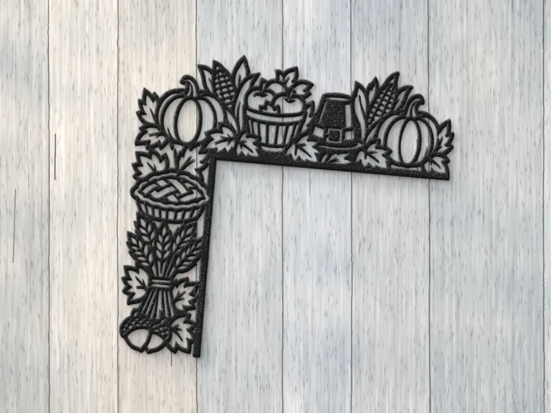 Pilgrim Hat Harvest Corner Door Topper
