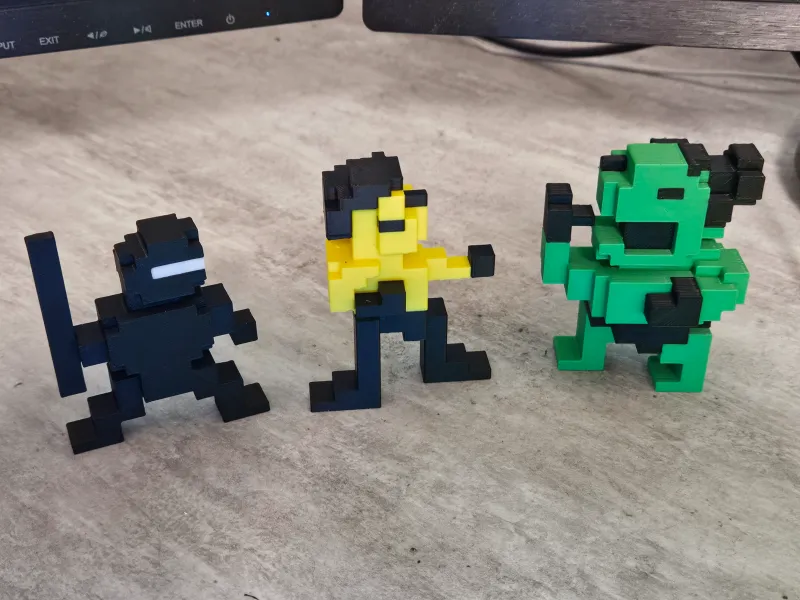 C64 Bruce Lee Figures