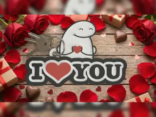 llavero i love you