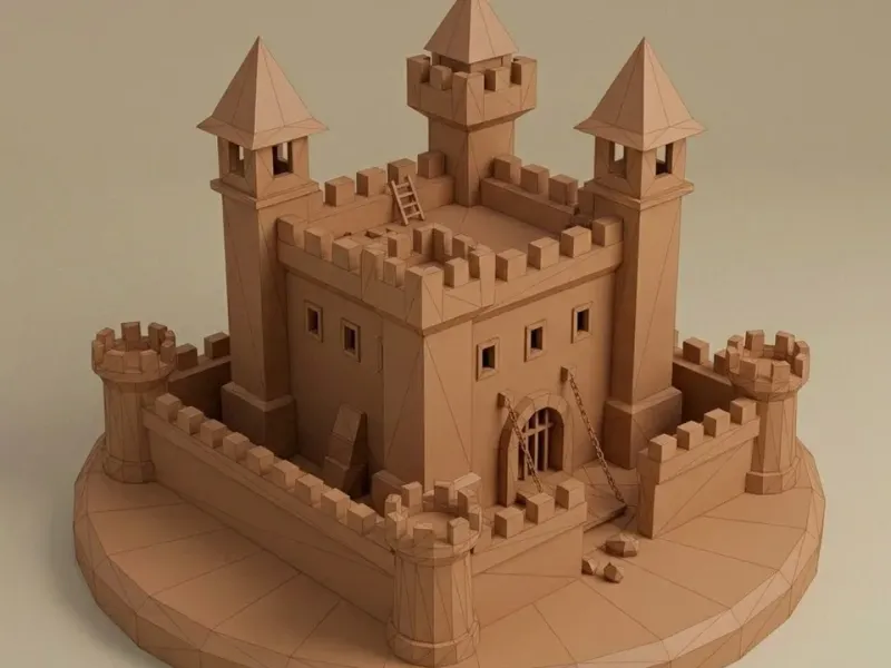 Low Poly Toy Castle