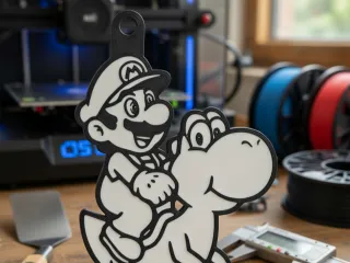 Llavero Mario Bros y Yoshi