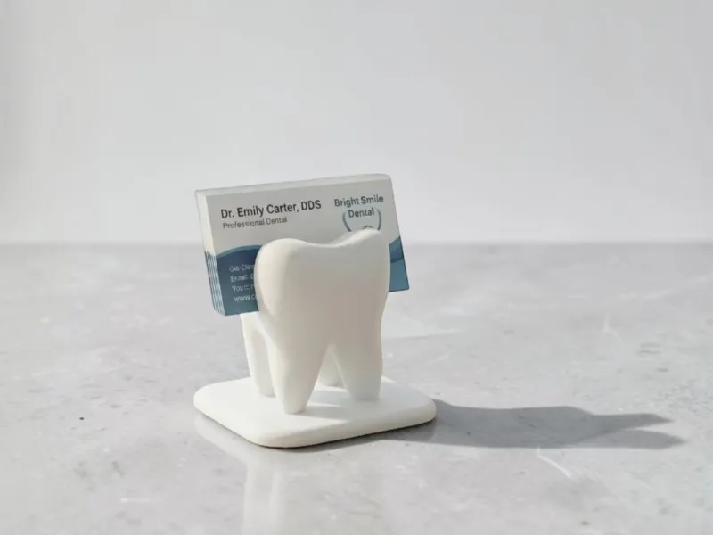 Molar-Shaped Business Card Holder