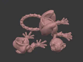 Tarsier monkeys (articulated, cute)
