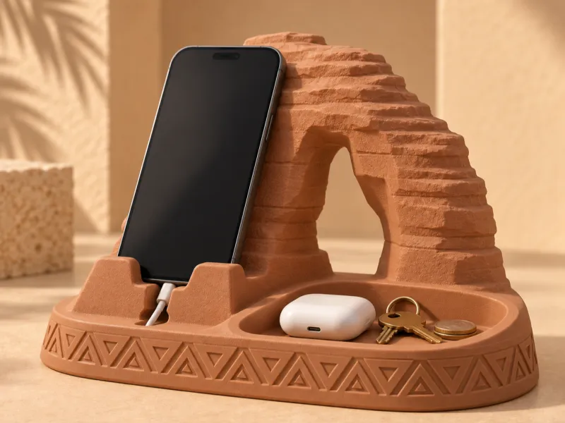 Elephant Rock Valet Dock – AlUla Phone Organizer