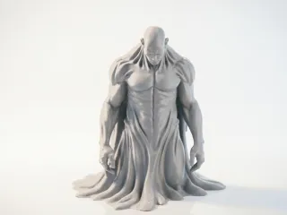 Tar Monster Fantasy Creature Figurine 3D Printable