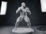 Ultimate Anime Fighter – Dynamic Martial Arts Statue-0