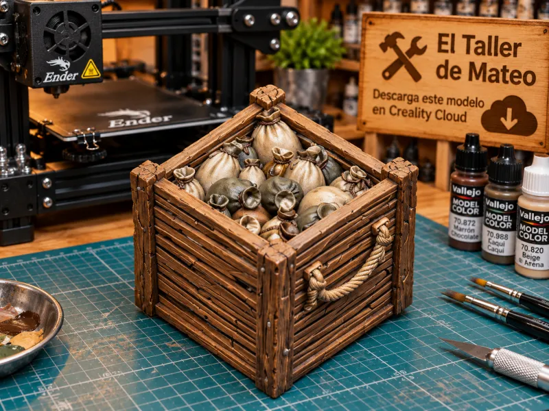 Cajón de Suministros con Sacos – El Taller de Mateo
