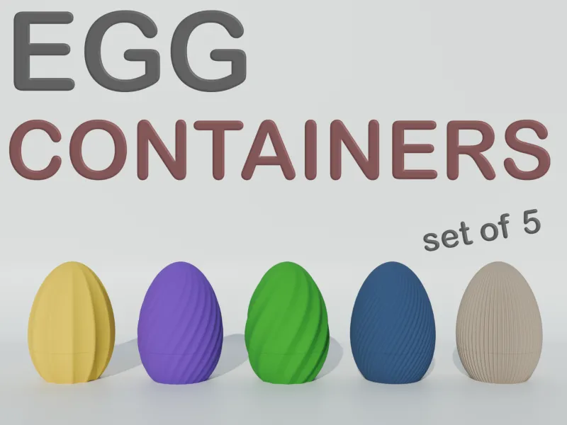 Twist snap egg containers