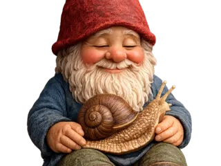 gnome and snail 