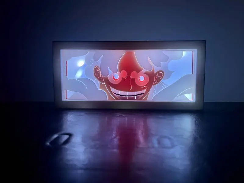 Luffy Gear 5 - Caja de luz LED