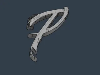 P - BLACK ROSE FONT