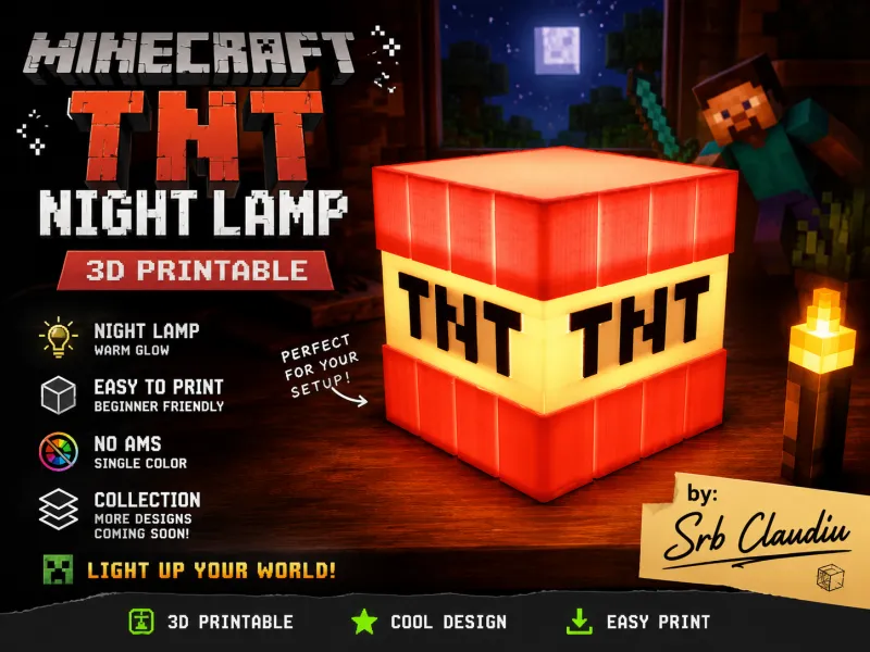 Minecraft TNT Lamp