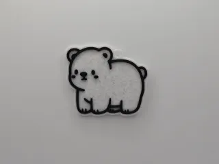 Cute Polar Bear Keychain