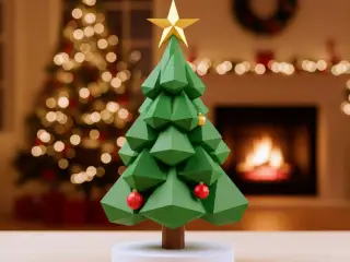 Christmas tree lowpoly