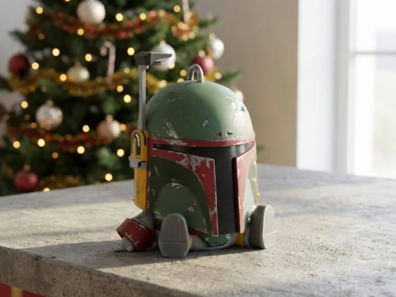 Star Wars | Boba Fett Snodato | Ornamento Natalizio | Giocattolo