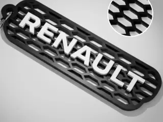 Renault honeycomb keychain