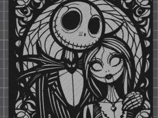 Canvas Jack Skellington y Sally