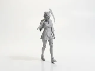 Samurai With Scythe Fantasy Warrior 3D Printable
