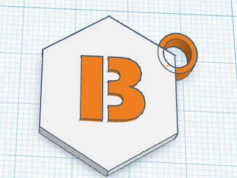 Schlüsselanhänger mit dem Buchstaben B