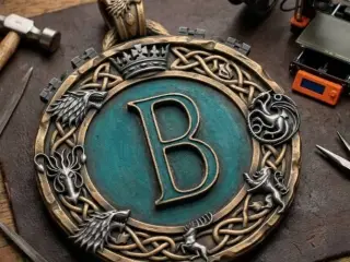 Game of Thrones pendant - Letter B by Aza