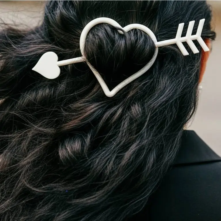 Heart and Arrow Hairpin 