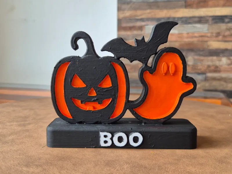 Decorazione Halloween zucca fantasma pipistrello persona