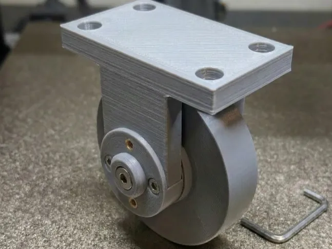 Functional 3D Printed Caster Assembly