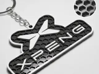 XPeng logo keychain