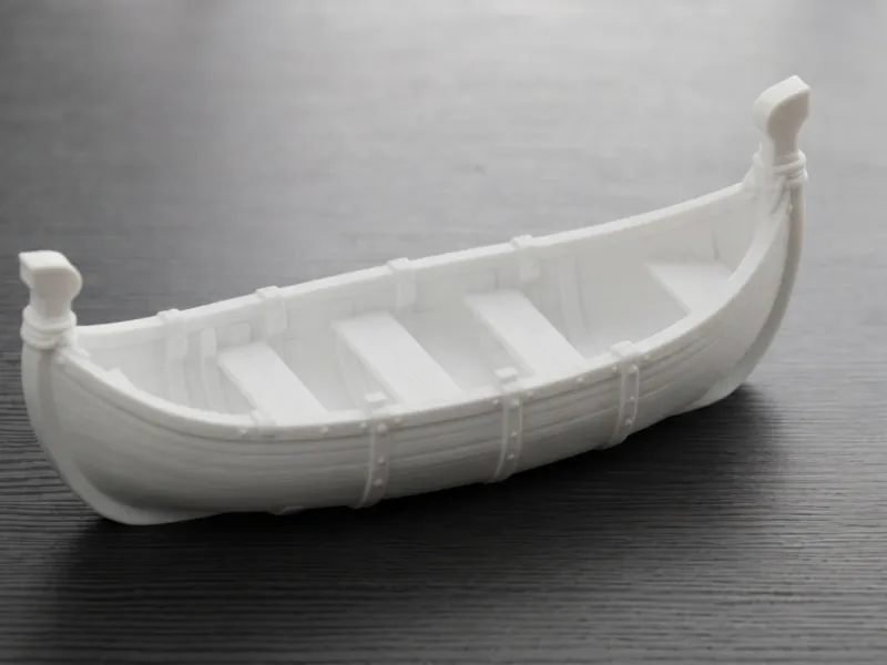 Medieval Vking Rowboat