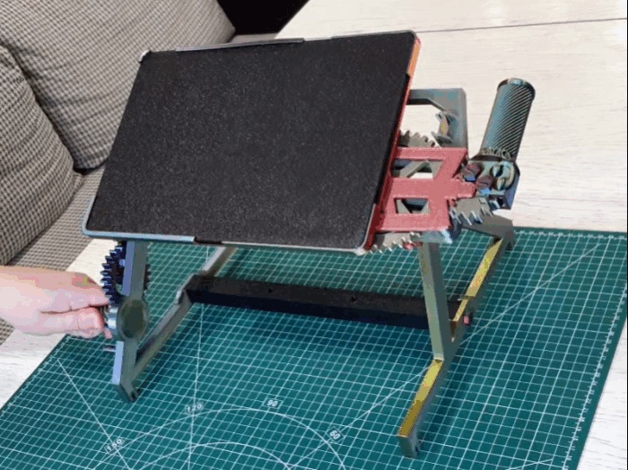 Steampunk Rotary Tablet Holder