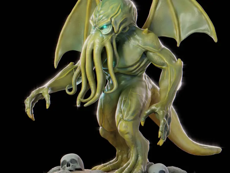 Cthulhu Fan Art – 3D Printable Statue | Lovecraftian Horror
