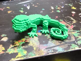 Pixel gecko