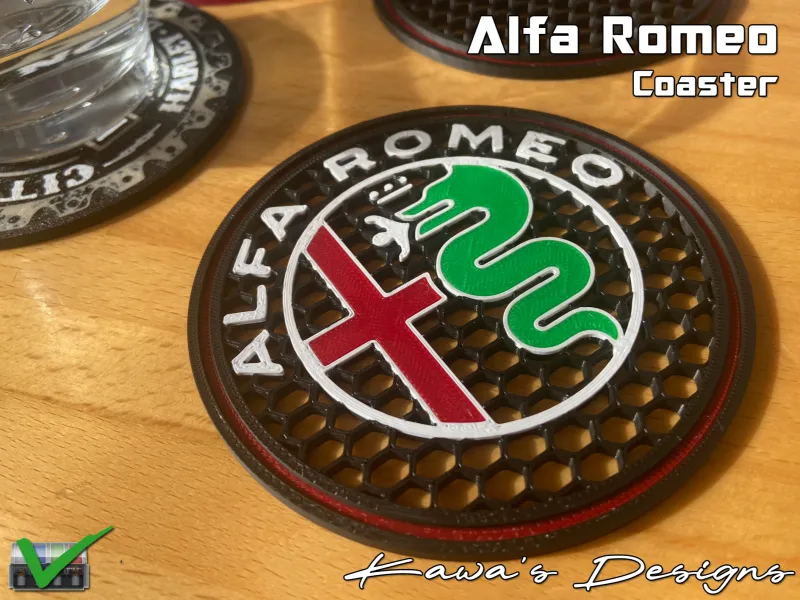 Alfa Romeo Bardak Altlığı