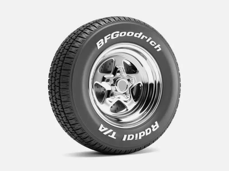 1/24 Ölçek, 15x8 Weld Pro Star Jant, BFGoodrich Radyal Lastik