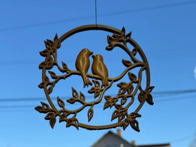 Décor en silhouette d'oiseau