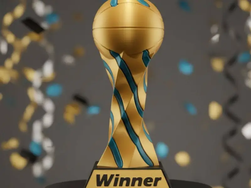 Impossible Passthrough Basketball Trophy