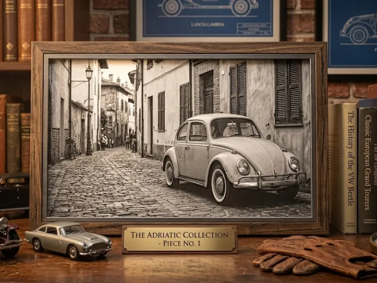 HueForge Beetle VW 1300 Black and White version decorative