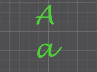 Lucida Handwriting - A - a