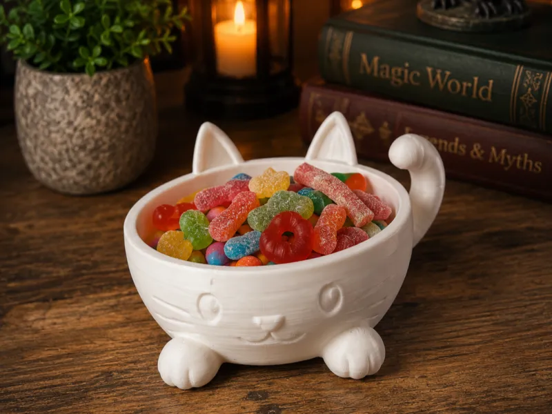 Cute Cat Candy Bowl - Adorable Snack Bowl