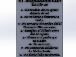 10 mandamientos.